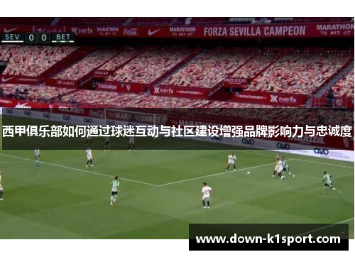西甲俱乐部如何通过球迷互动与社区建设增强品牌影响力与忠诚度
